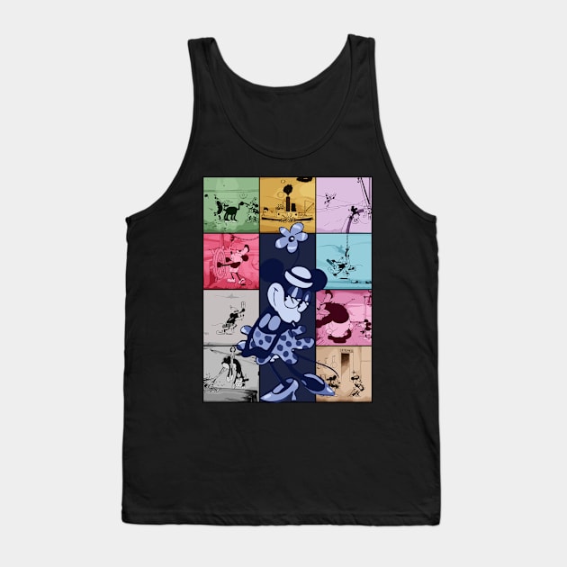 Steamboat Willie The Public Domain Eras Tour Tank Top by Megadorim